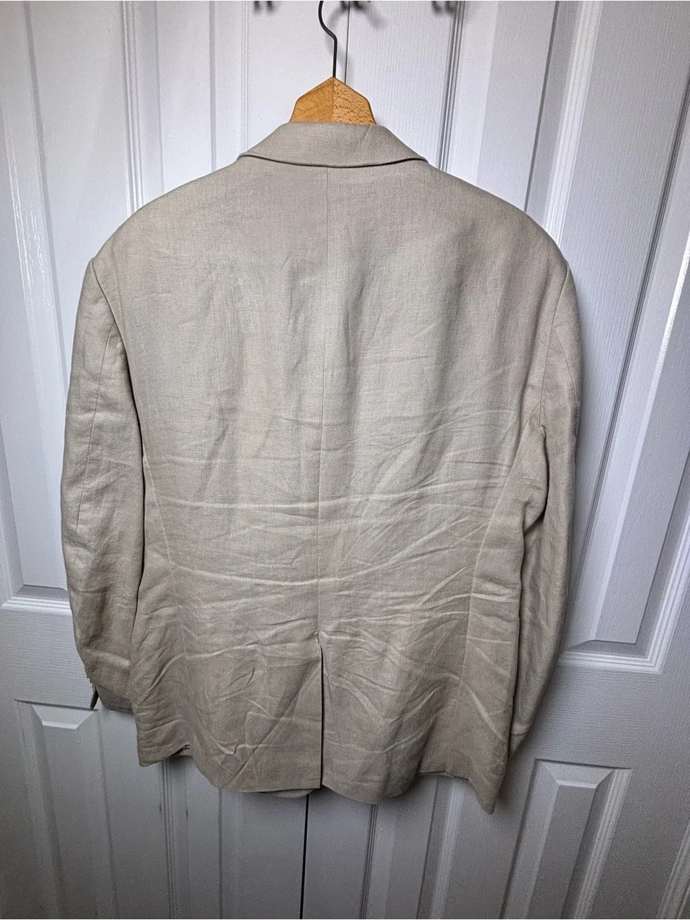 Lauren Ralph Lauren Men’s Linen Blend Sport Coat Blazer Beige Paisley Lining